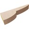 Ekena Millwork 2"W x 12"D x 4"H Thin Crestline Rough Cedar Woodgrain TimberThane Corbel, Primed Tan CORUR02X12X04CRERCPR - alternate 2